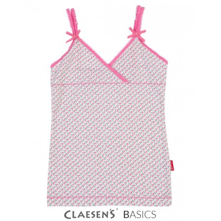 Girls Singlet Rose Print - Claesen's