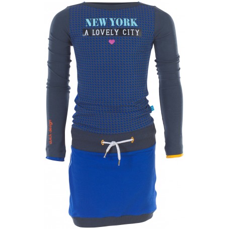 Dress City Print Blue Surfe the Web - Ninni Vi