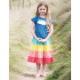 Sophia Slub T-shirt, Marine Blue/Cloud - frugi