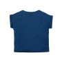 Sophia Slub T-shirt, Marine Blue/Cloud - frugi