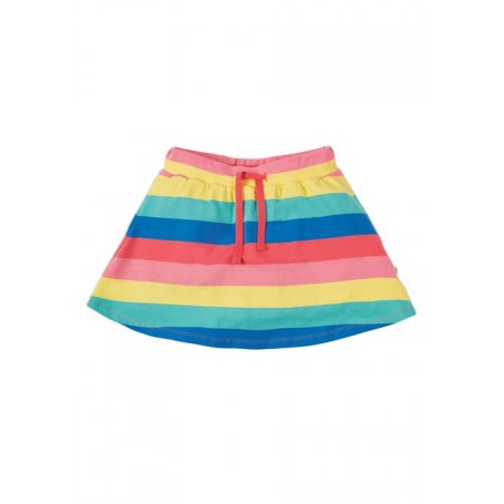 Spring Skort, Bright Rainbow Stripe - frugi