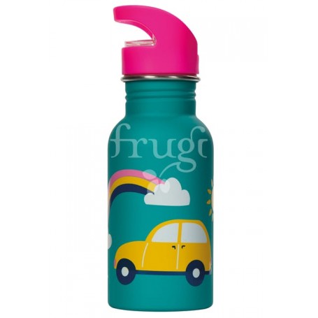 Splish Splash Steel Bottel, Aqua Rainbow Roads - frugi