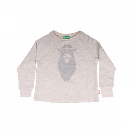 Langarmshirt Valnoed sweat Heather Grey FREJ - DANEFAE