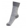 Wollsocken meliert mit Lurex- Melton