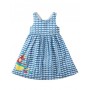 Porthcuno Party Dress, High Tide/Boat - frugi