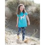 Sophie Applique Top, Turquoise Spot/Unicorn - frugi