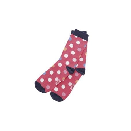 Socken Dots *Glow in the Dark* orange - Melton