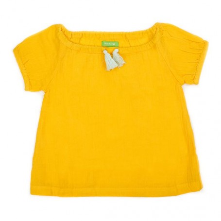 Swaddle Blouse Hazel Lemon Chrome - Lily Balou