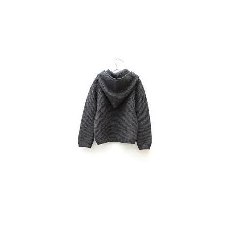 Knitted Hoodie dark grey - Motoreta