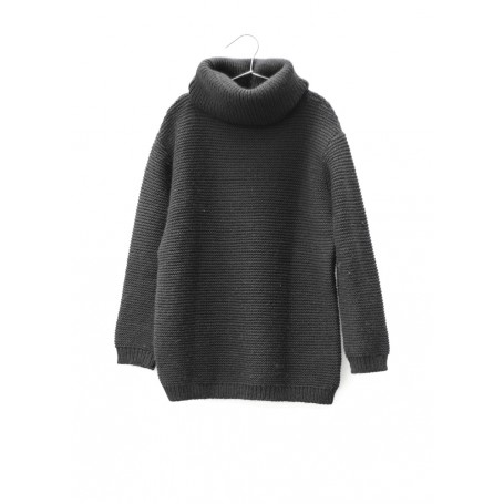 Knitted Basic Sweater Black - Motoreta