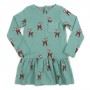 Fiona Dress Jaquard Deer - Lily Balou