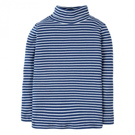 Ava Stripe Roll Neck * True Blue Tiny Breton- frugi