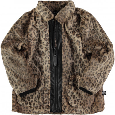 Jacke Snow Leopard Kunst Pelz