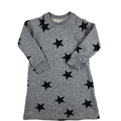 Sweatkleid *Stars, Grey* - nununu