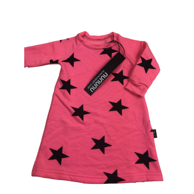 Sweatdress *Stars, Neonpink* - nununu