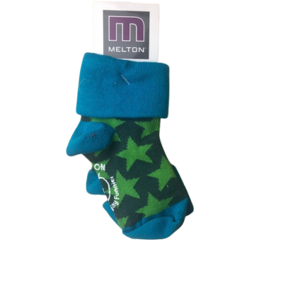 Socken *Stars* grün - Melton