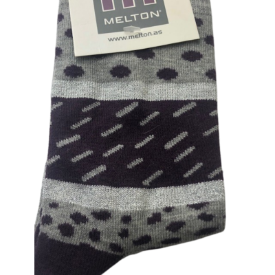 Socken *silver purple* - Melton