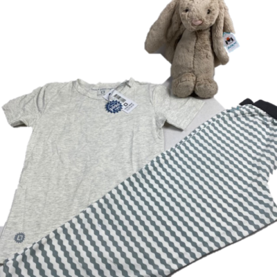 Boys Pyjama-Set *grey waves* - little label