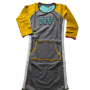 3/4 Dress Grey/Yellow Fancy Melange - Ninni Vi