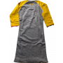 3/4 Dress Grey/Yellow Fancy Melange - Ninni Vi