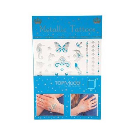 TOP Model Metallic Tattoos (blau) - Depesche