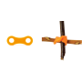 Horizontale 2 er stick-let orange - stick-lets